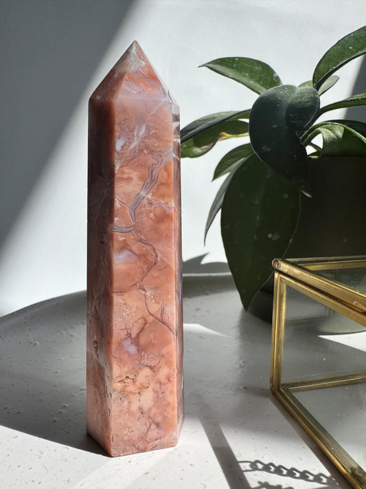 Cotton Candy Agate Crystal Point #1