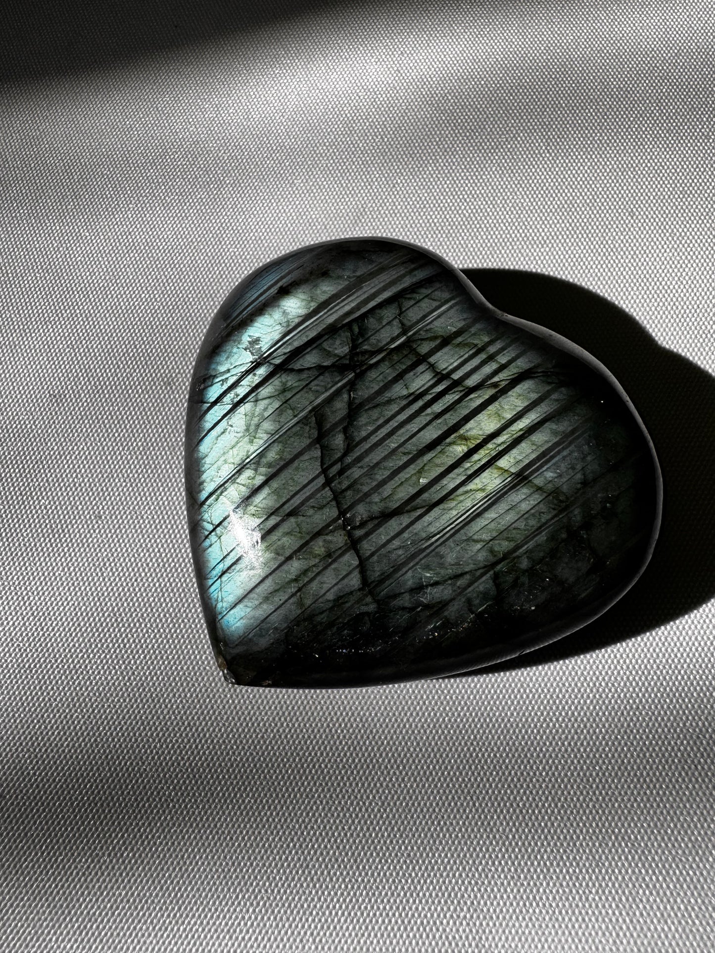 Labradorite Heart