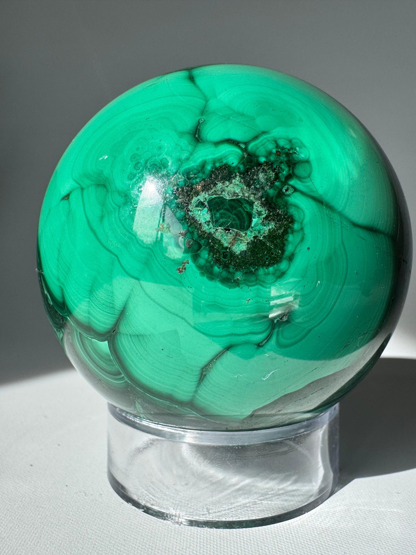 High Quality Malachite Sphere Large