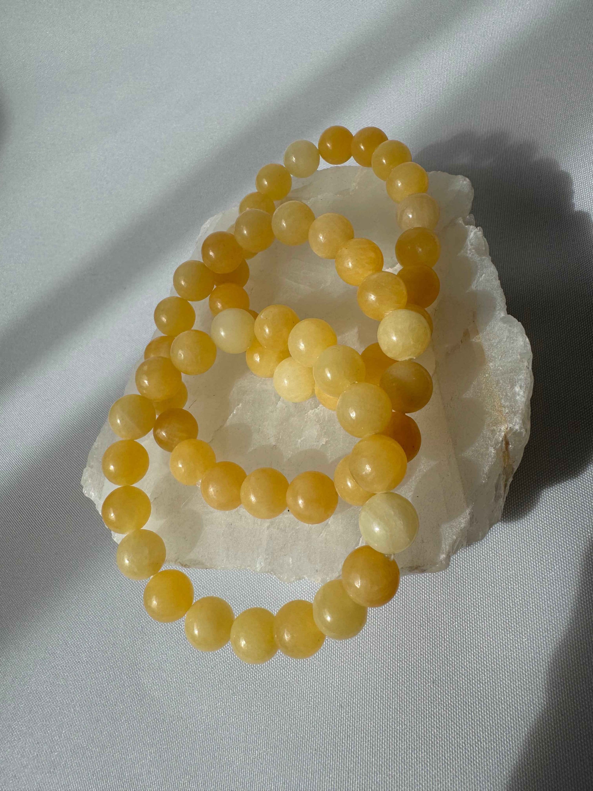 Honey Calcite Crystal Bracelet 10mm | Bespoke Crystals 
