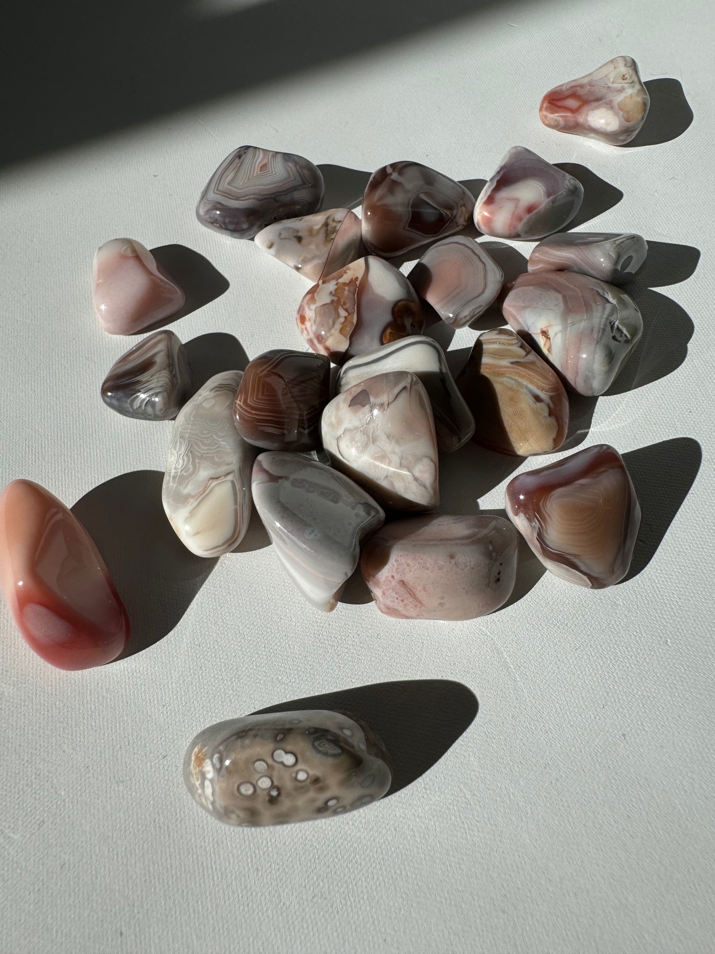 Pink Botswana Agate Tumble Stone