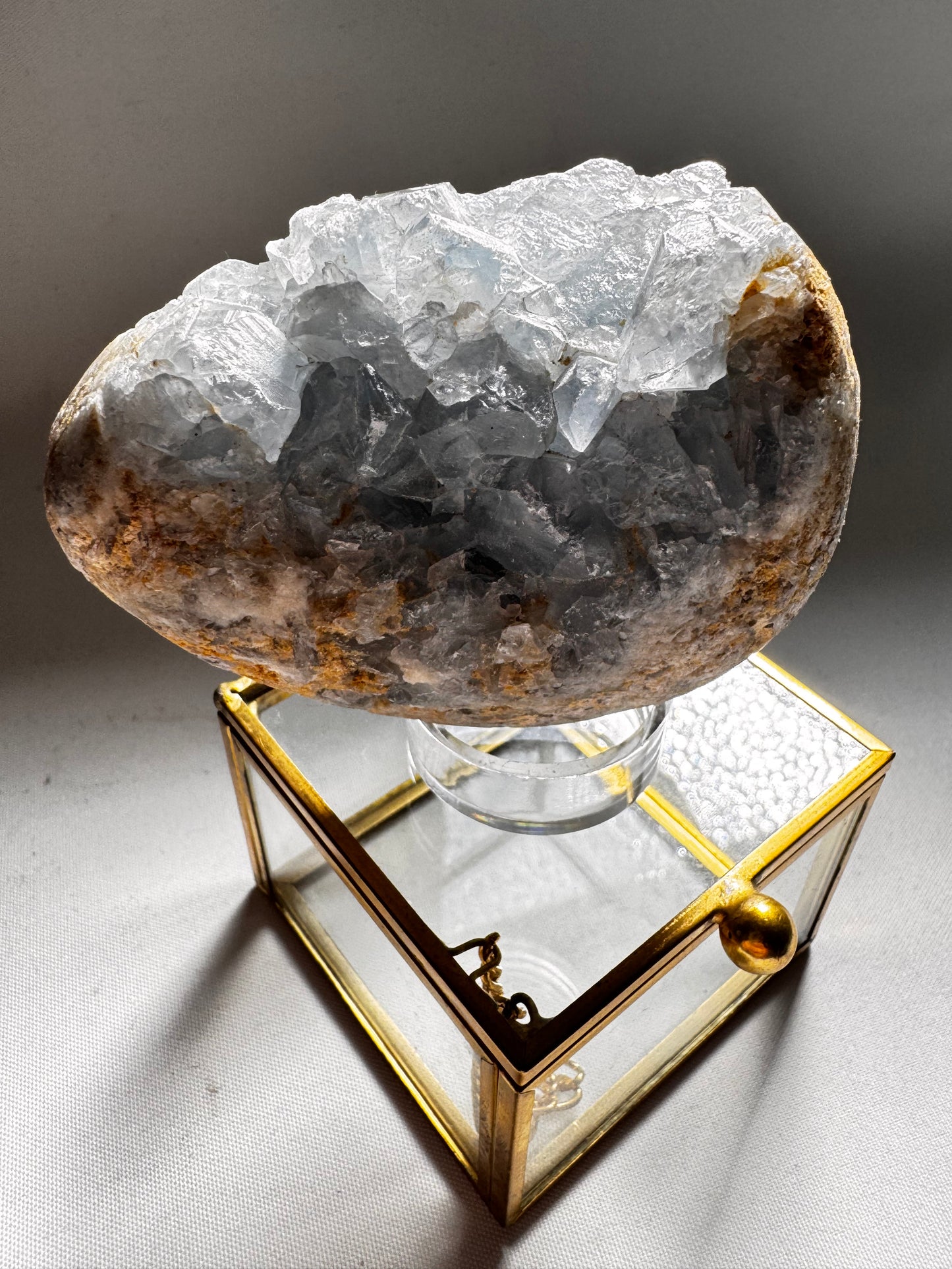 Celestite Crystal Geode #2