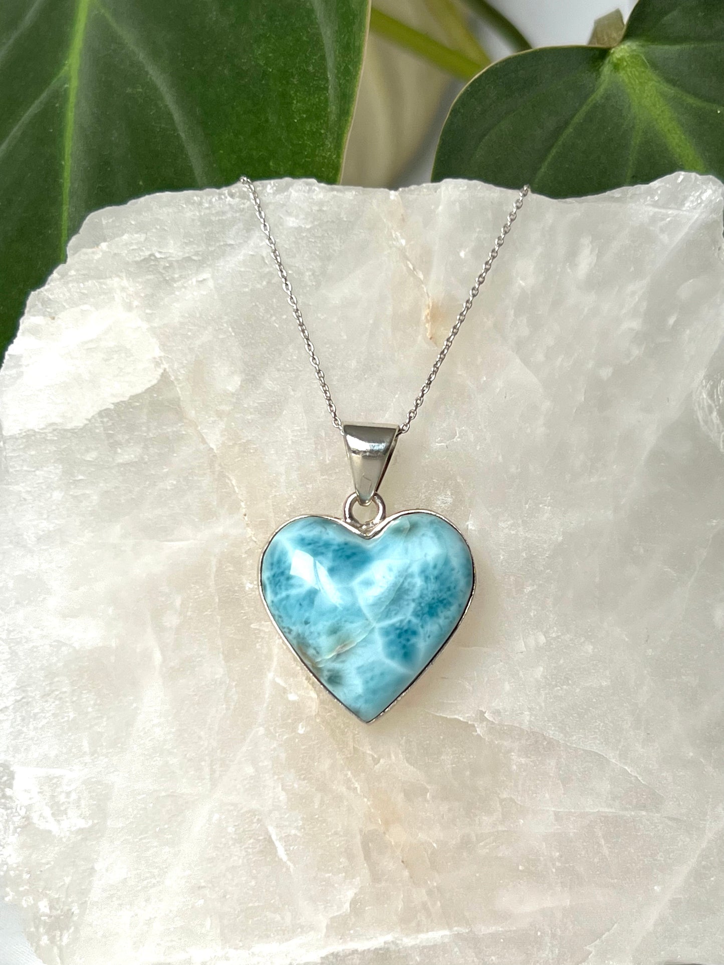 Larimar Heart Pendant