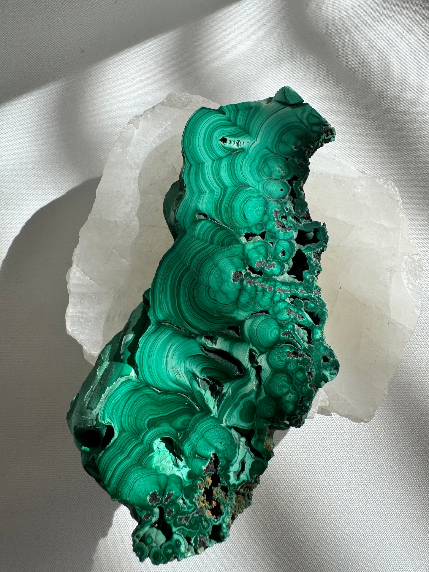 Malachite Crystal Slab | Bespoke Crystals