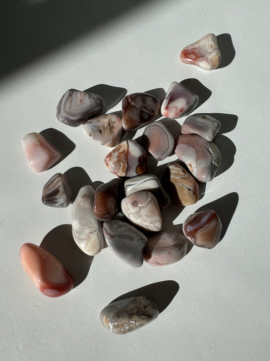 Pink Botswana Agate Tumble Stone