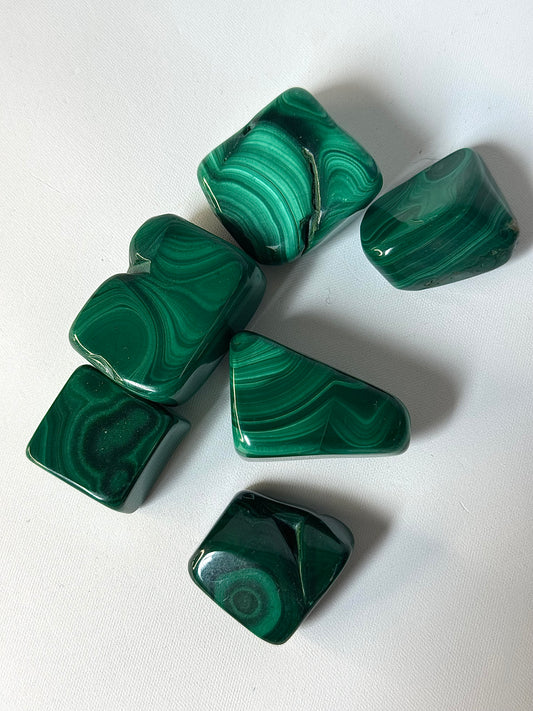 Malachite Tumble Stones