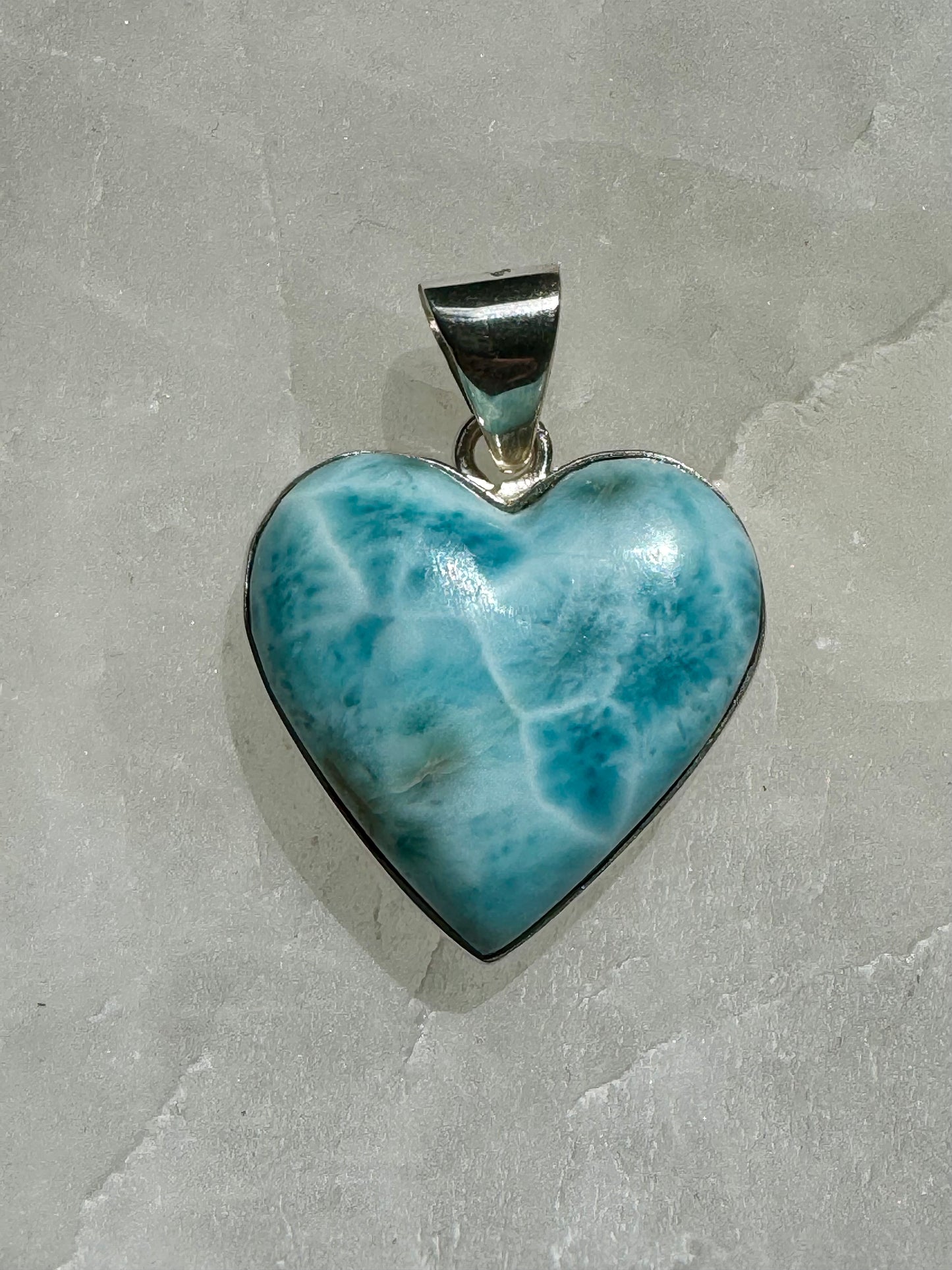 Larimar Heart Pendant