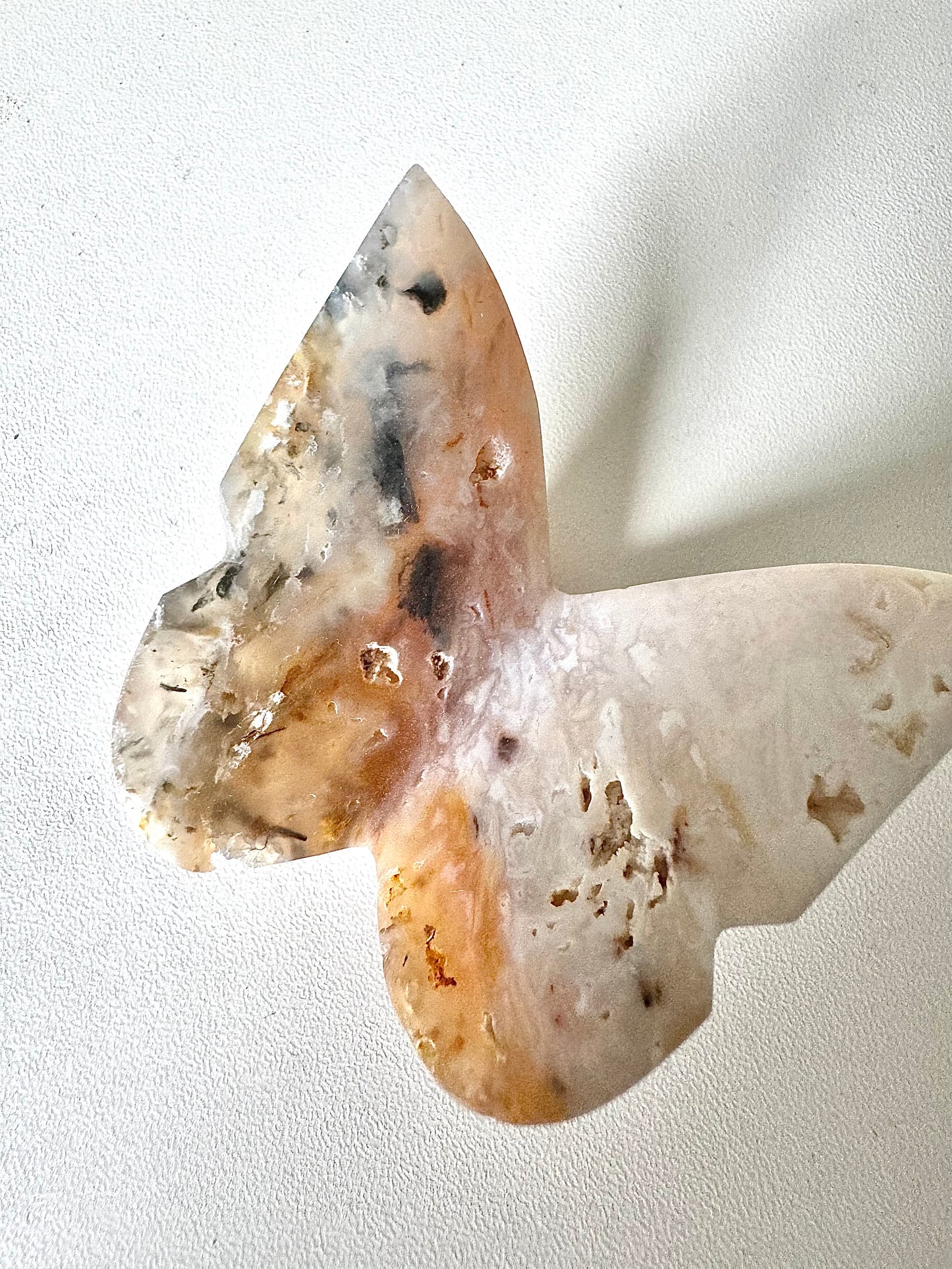 Plume Agate 3D Butterfly