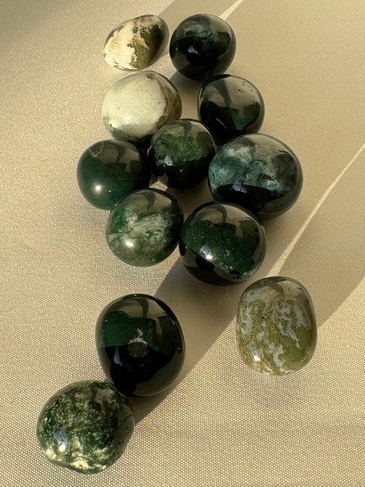 Moss Agate Tumble Stones