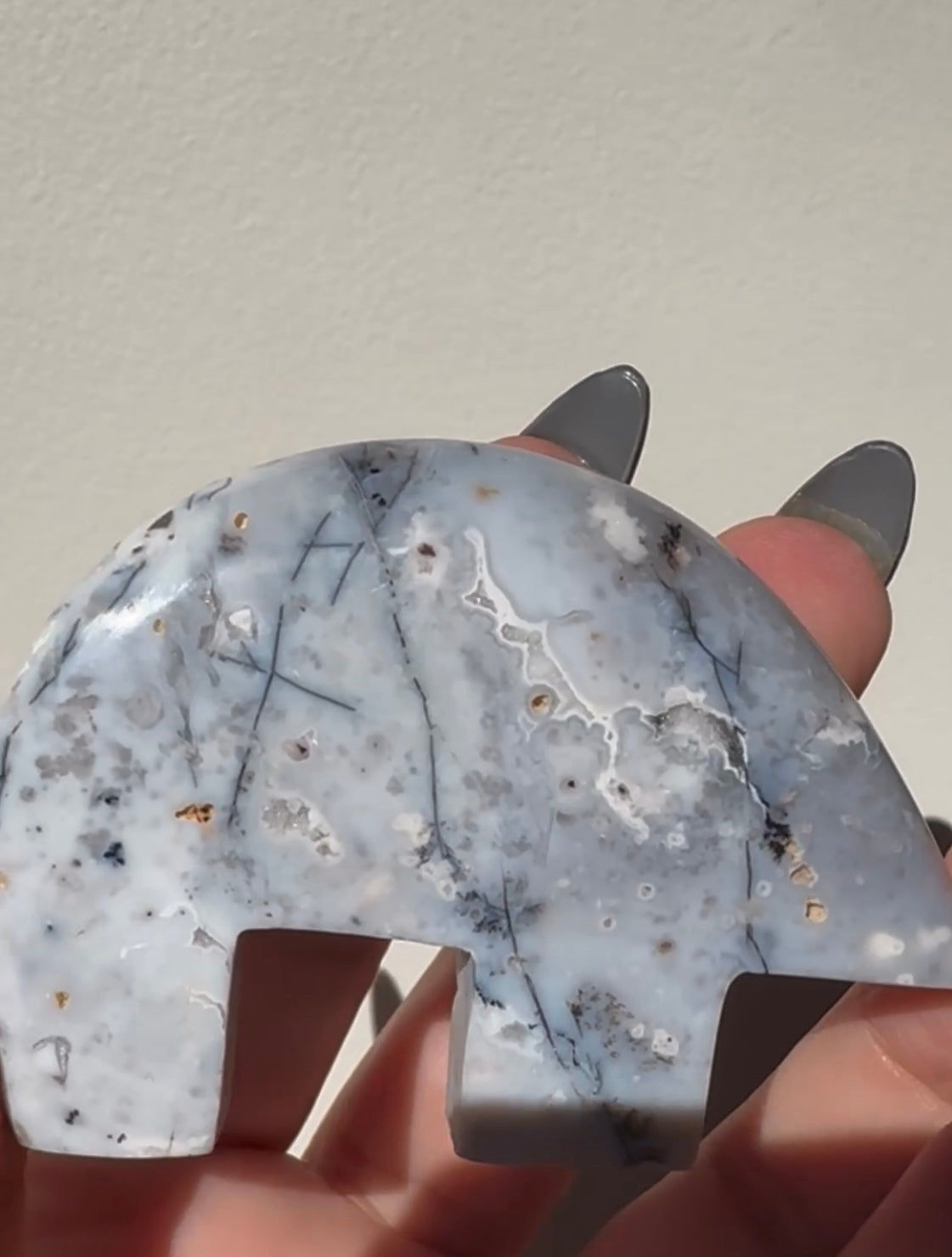 Dendritic Opal Polar Bears