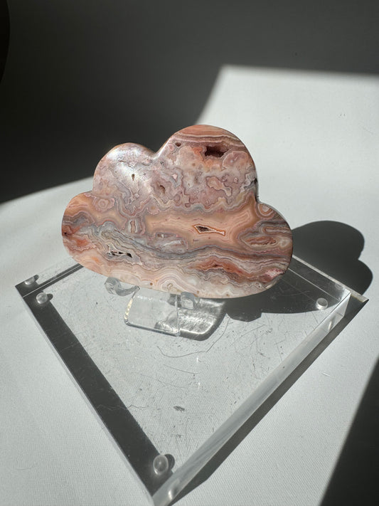 Pink Lace Agate Cloud #4