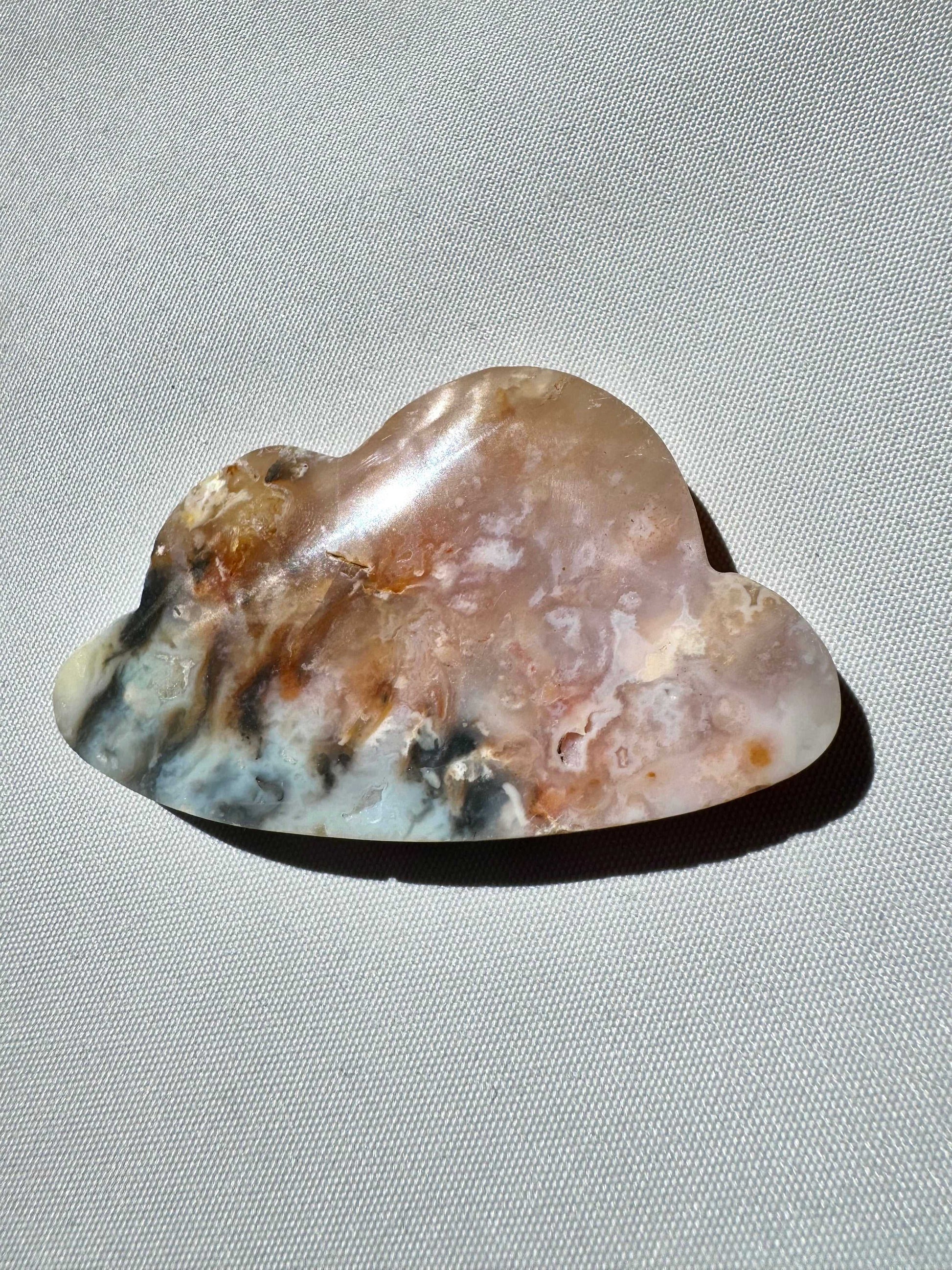 Plume Agate Crystal Cloud Carving | Bespoke Crystals