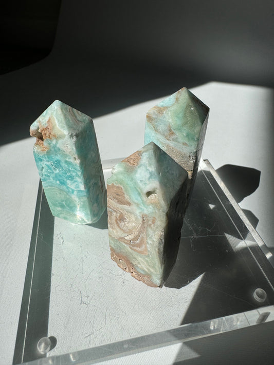 Blue Aragonite Mini Tower