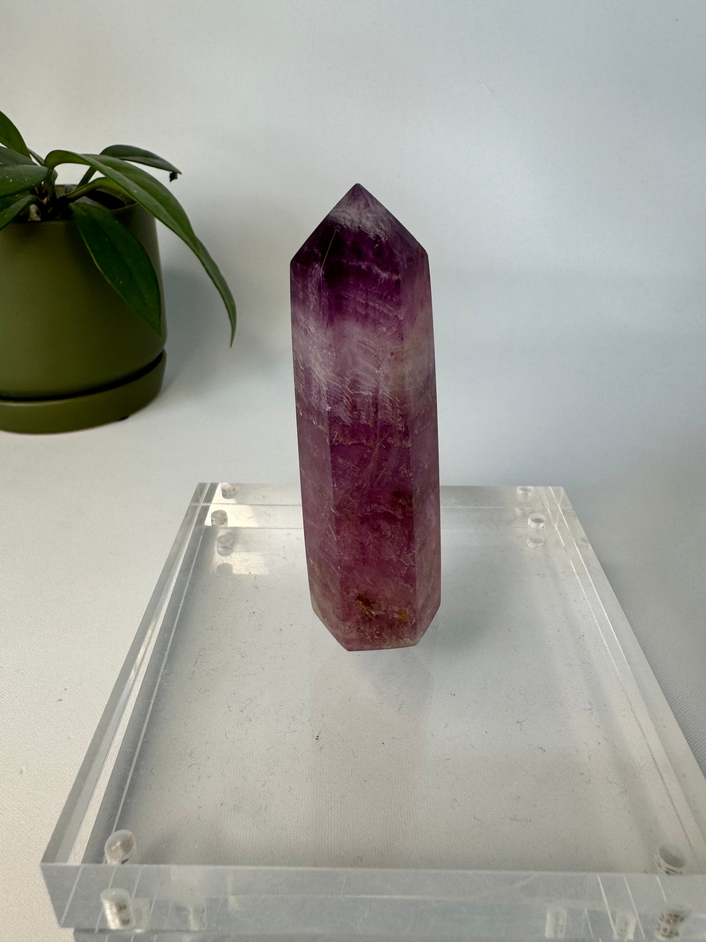 Magenta Fluorite Point