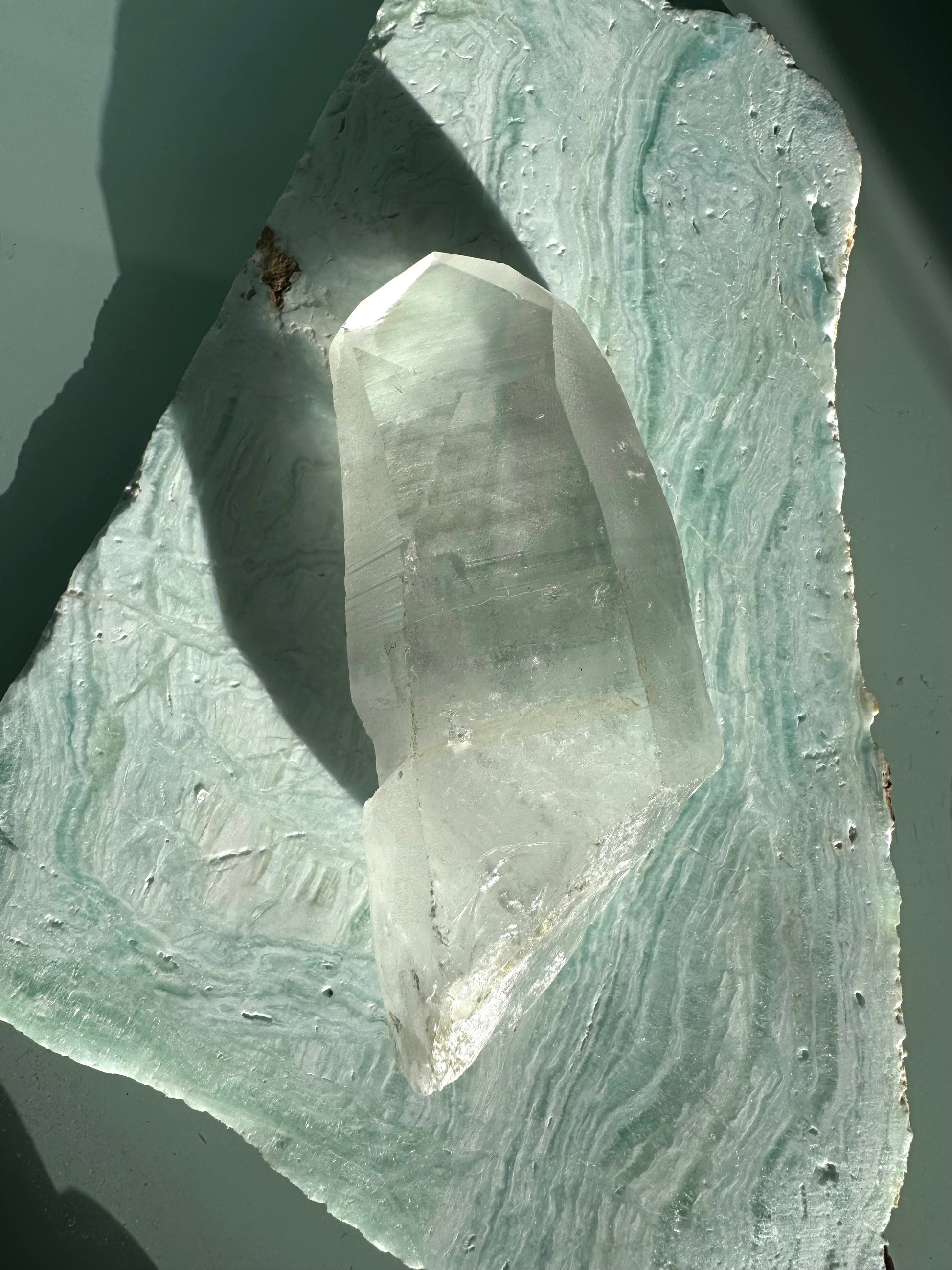 Lemurian Seed Crystal Quartz Point |   ideal for chakra healing and spiritual growth. Enhances meditation and energy clarity.