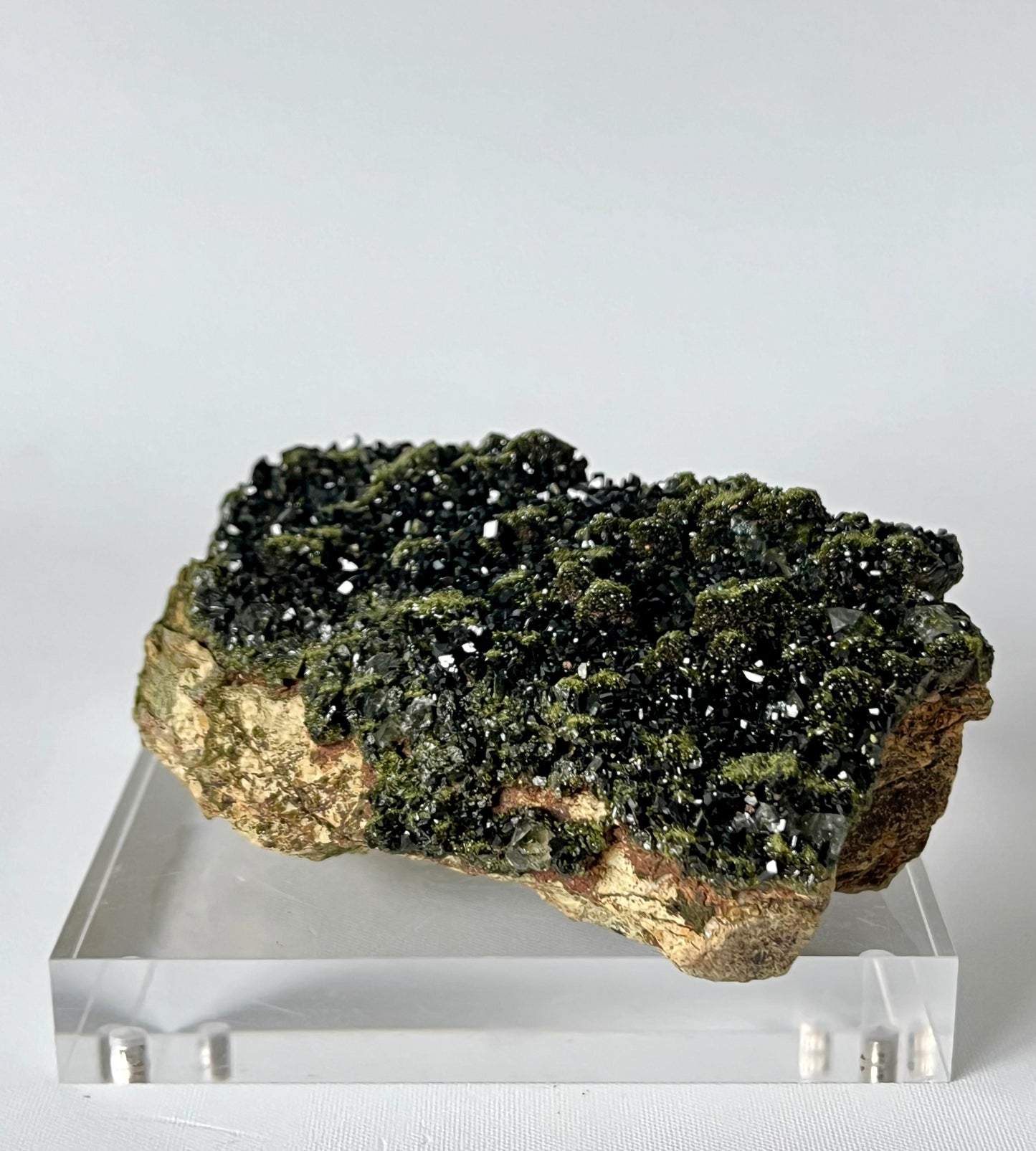 Forest Epidote with Quartz