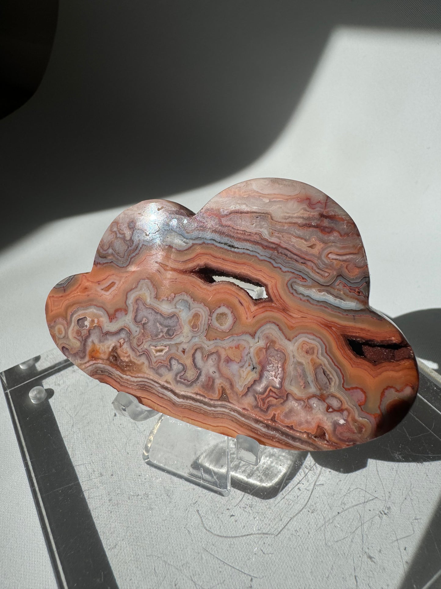 Pink Lace Agate Cloud #1