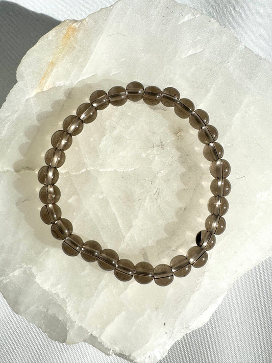 Smoky Quartz Bracelet 6mm
