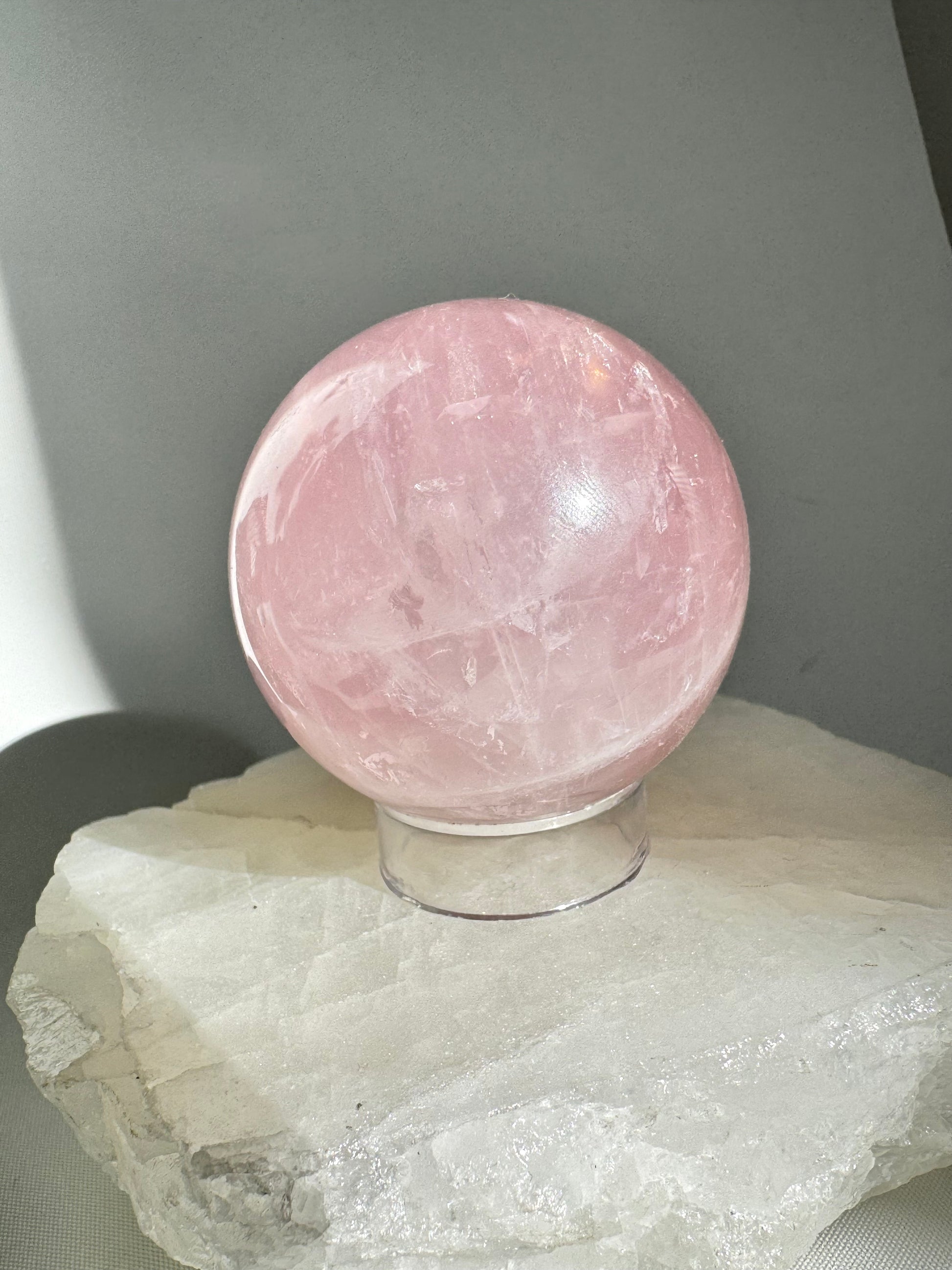 Rose Quartz Sphere | Healing Crystals