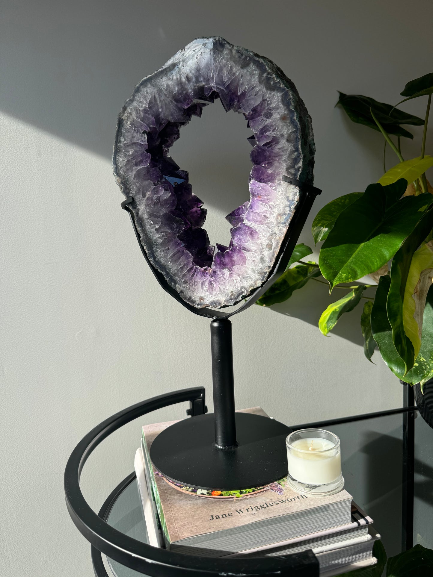 Amethyst Window on Rotating Stand