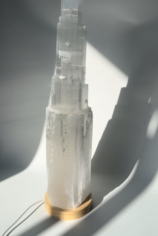 Large Selenite Lamp