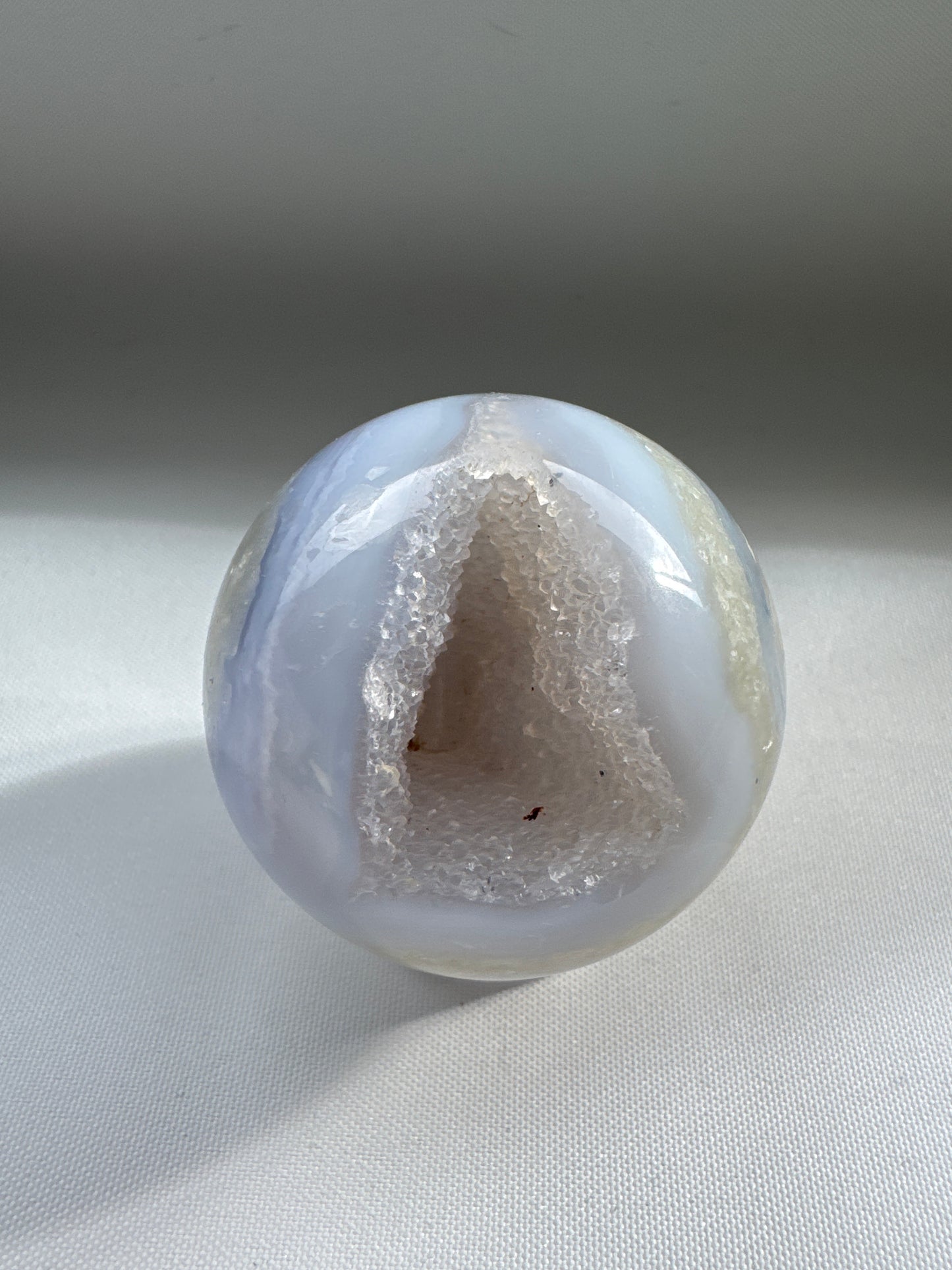 Discover Blue Lace Agate Druzy Spheres for Tranquil Energy