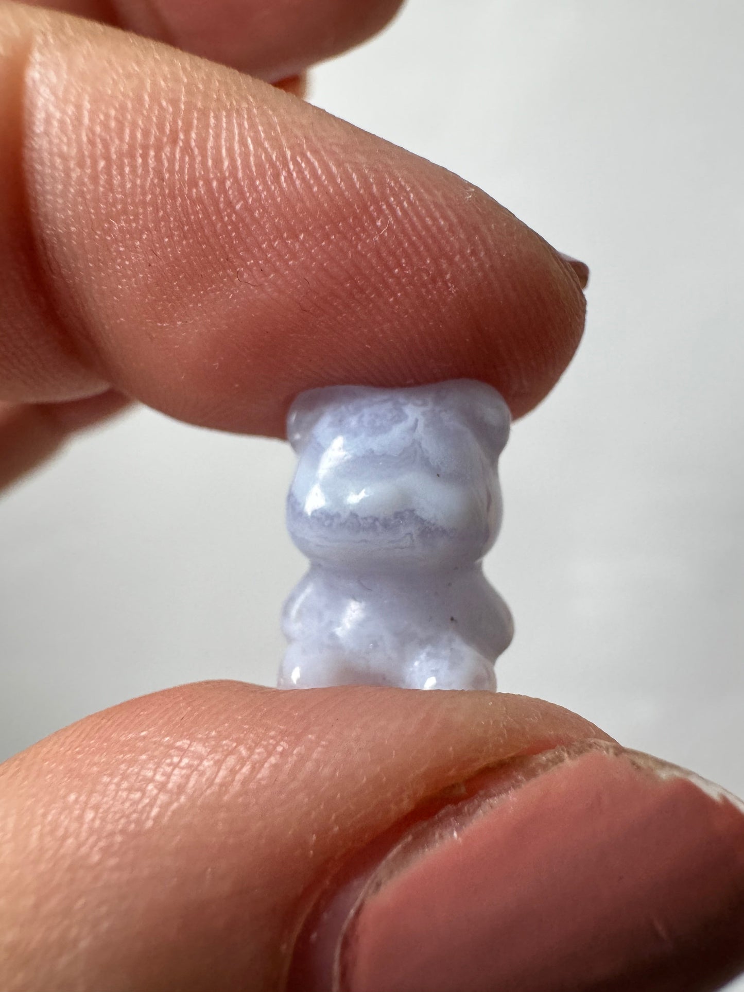 Blue Lace Agate Crystal Bears 