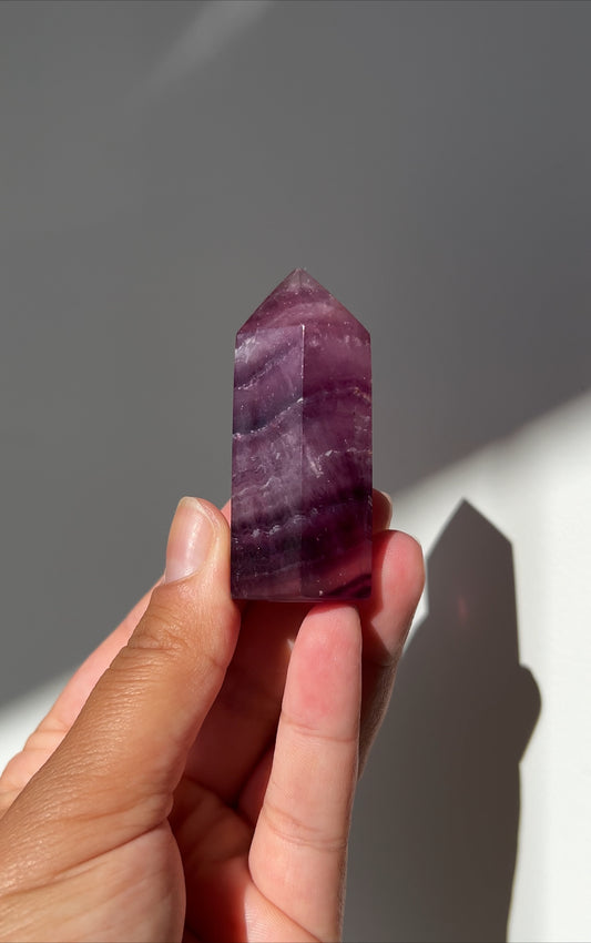 Magenta Fluorite Point