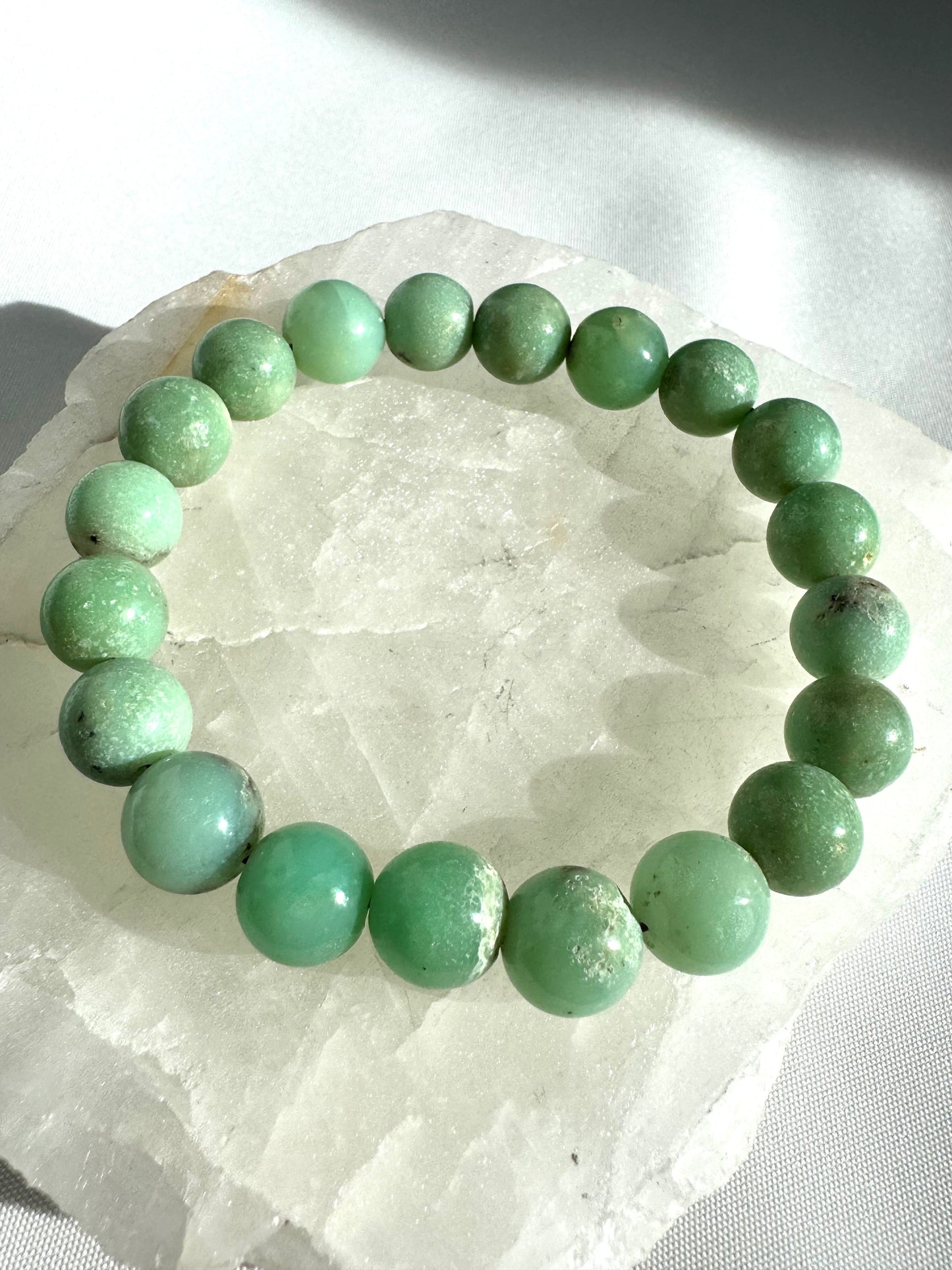 Chrysoprase Crystal Bracelet | Emotional Healing