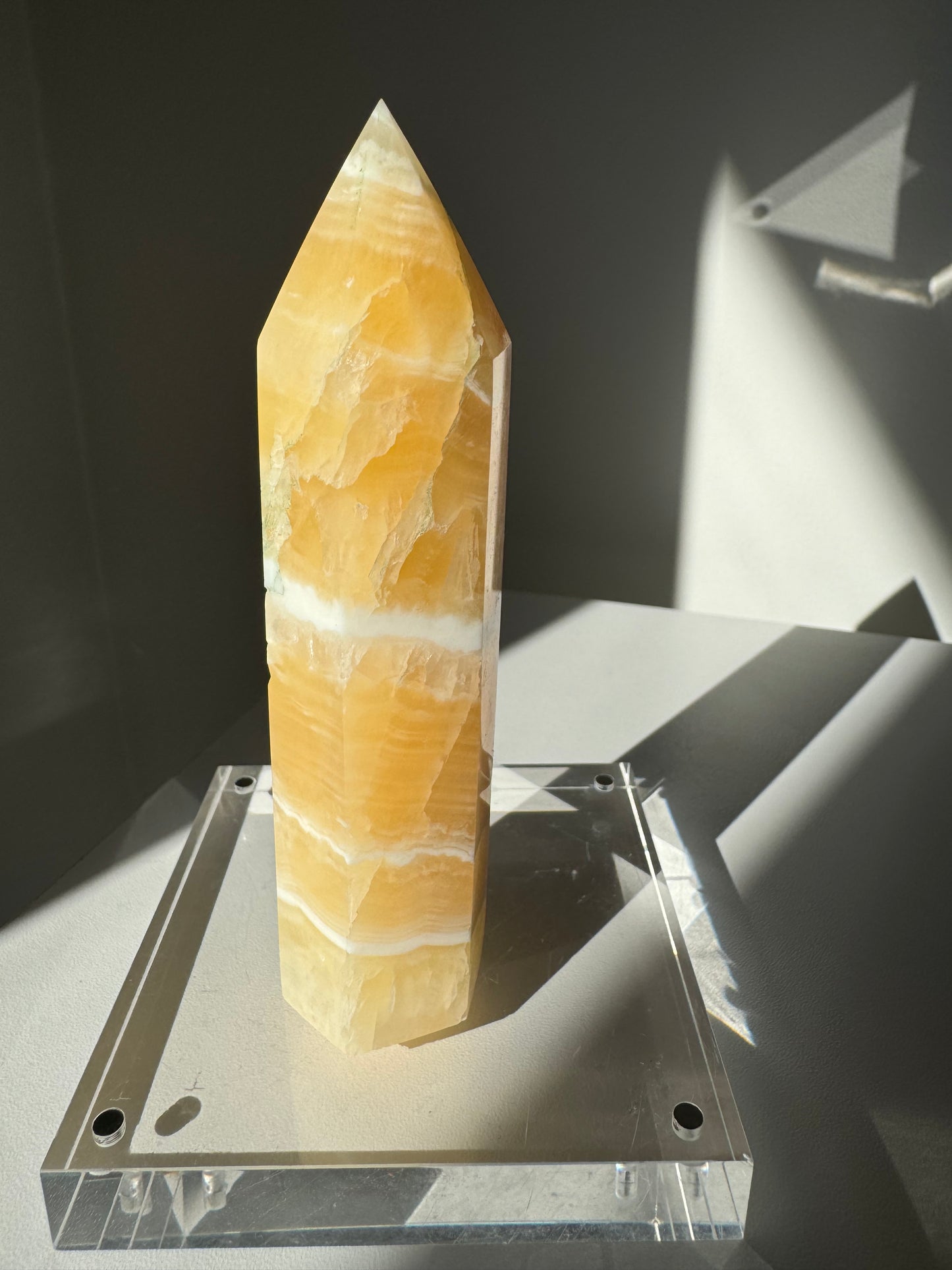 Orange Calcite Tower