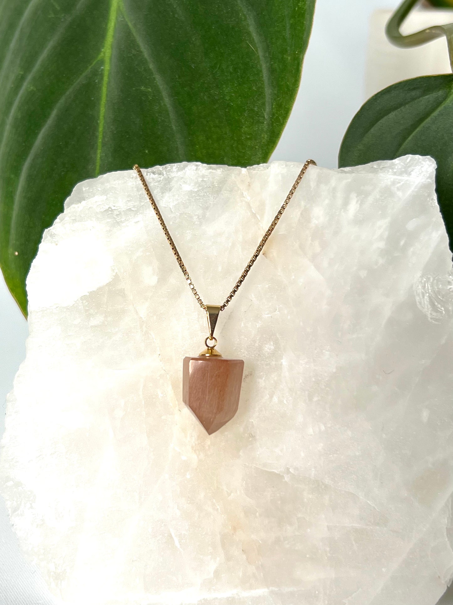 Red Amphibole Quartz Pendant