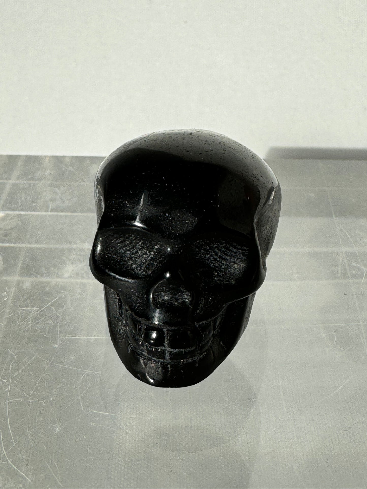 Small Black Obsidian Skull