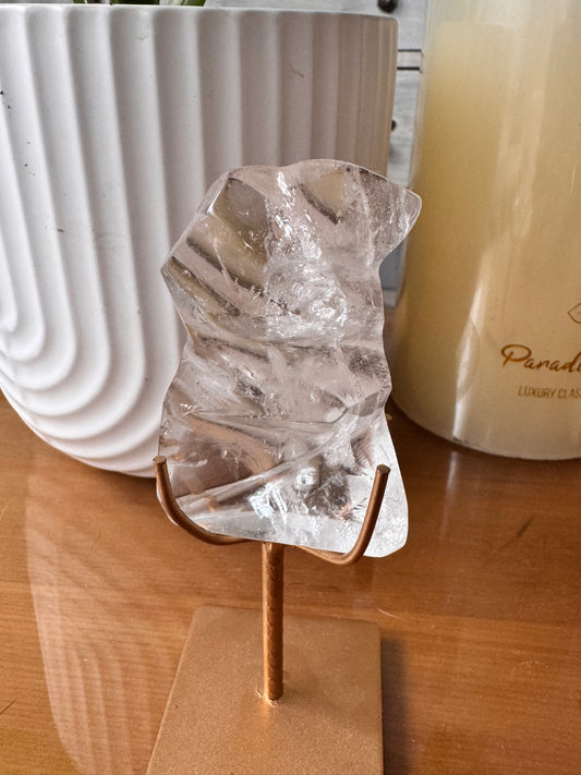 Faceted Lemurian Quartz Freeforms: Rare Crystal Wisdom