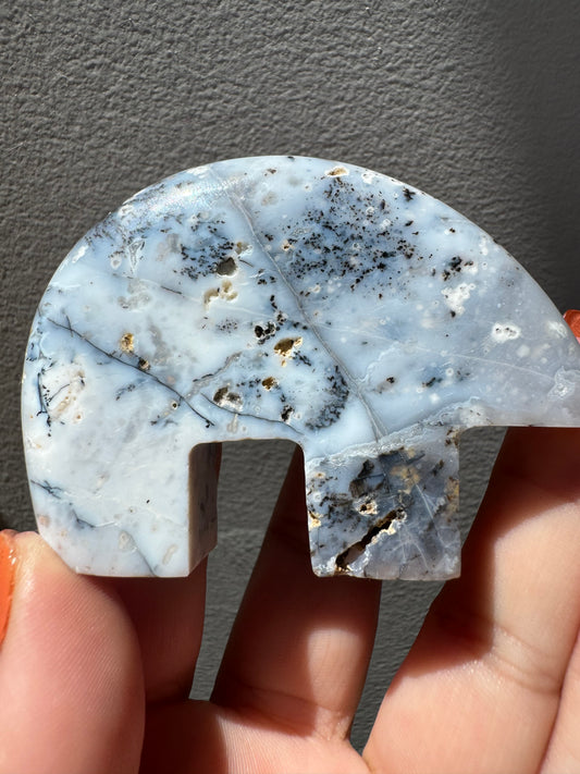 Dendritic Opal Polar Bears