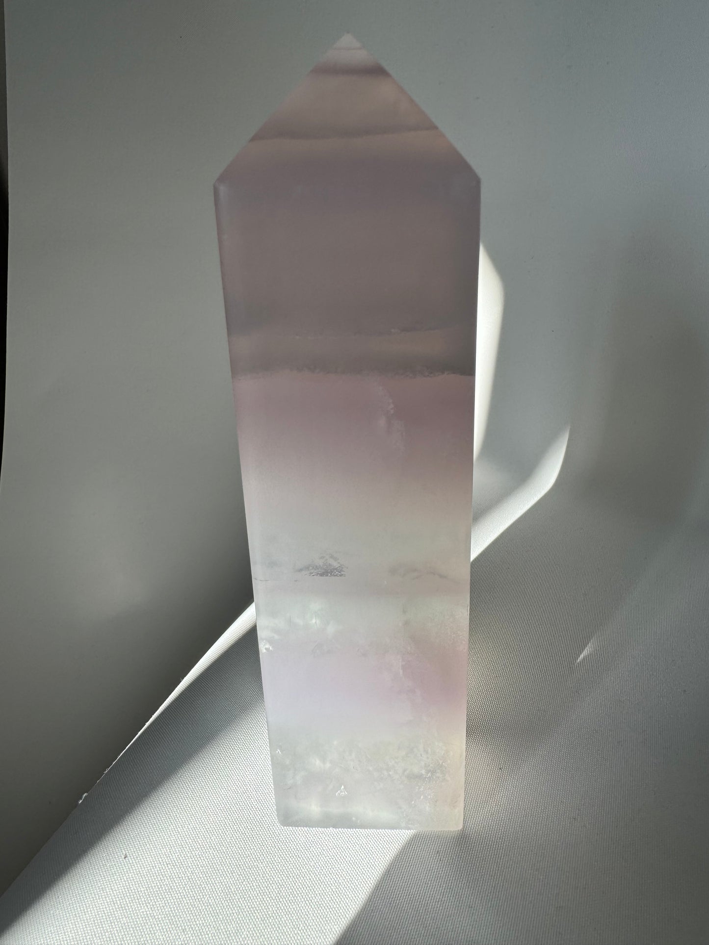 Yttrium Lavender Fluorite Tower