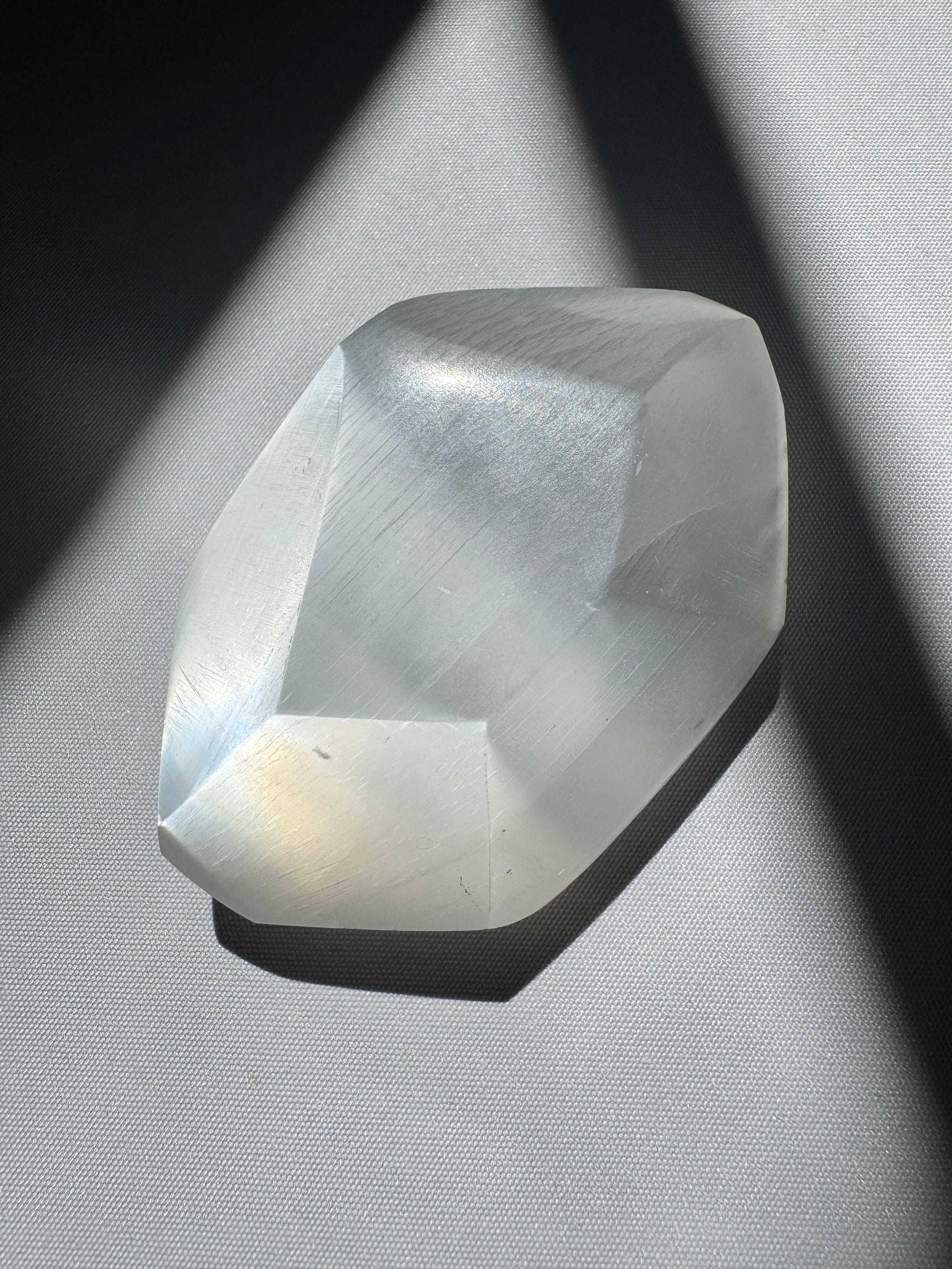 Selenite Crystal Faceted Freeform | Bespoke Crystals 