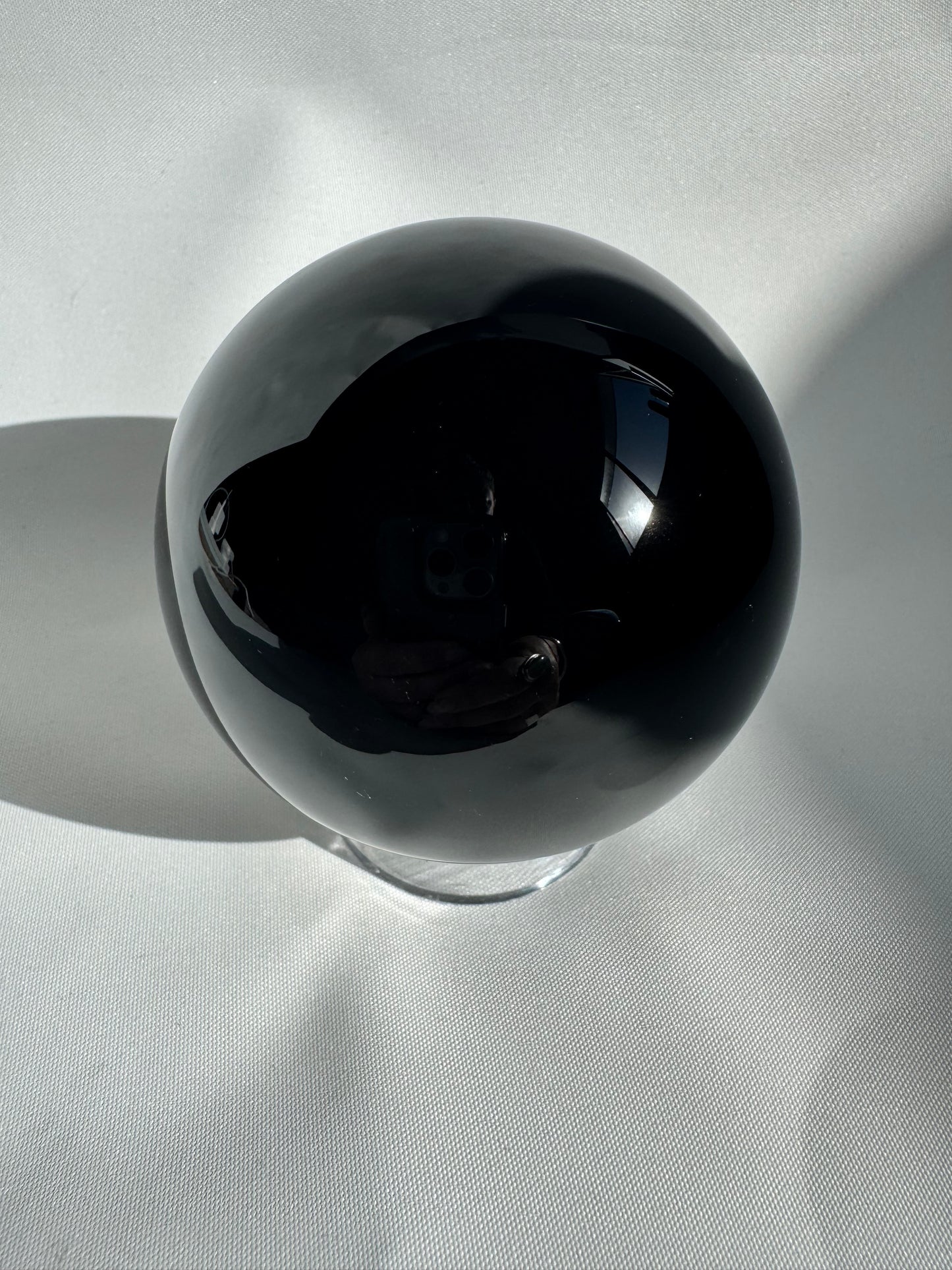 Black Obsidian Crystal Sphere