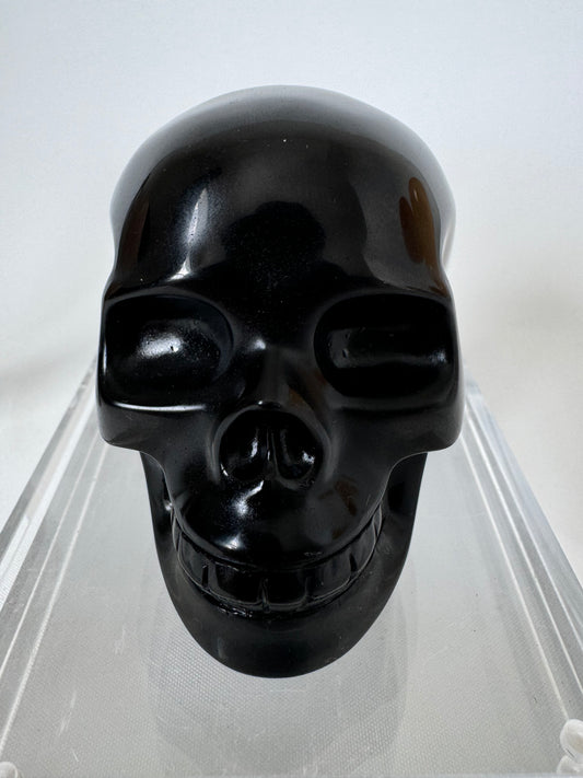 Black Obsidian Skull