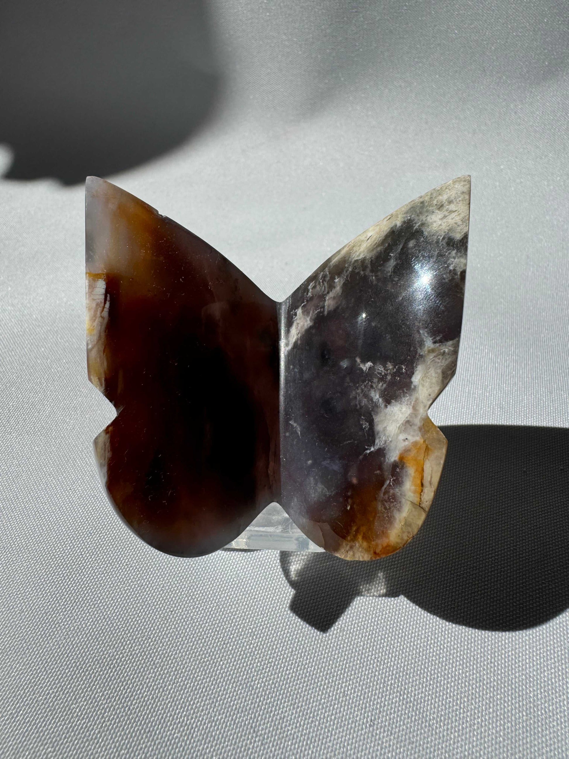 Purple Chalcedony Crystal 3D Butterfly | Bespoke Crystals