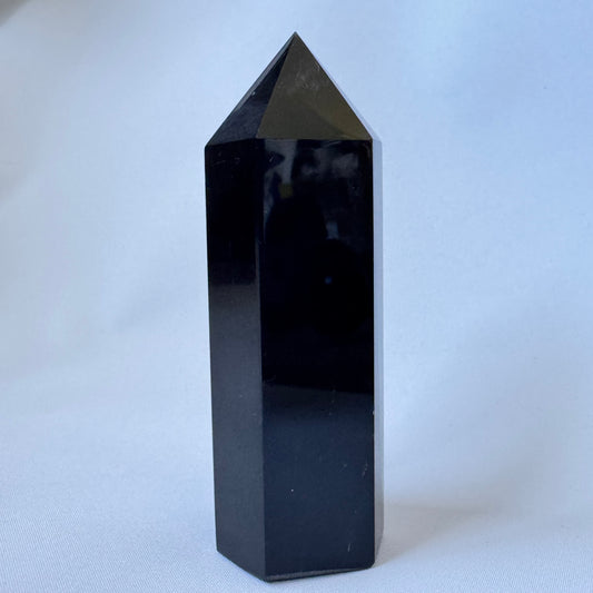 Black Obsidian Crystal Point (Imperfect)