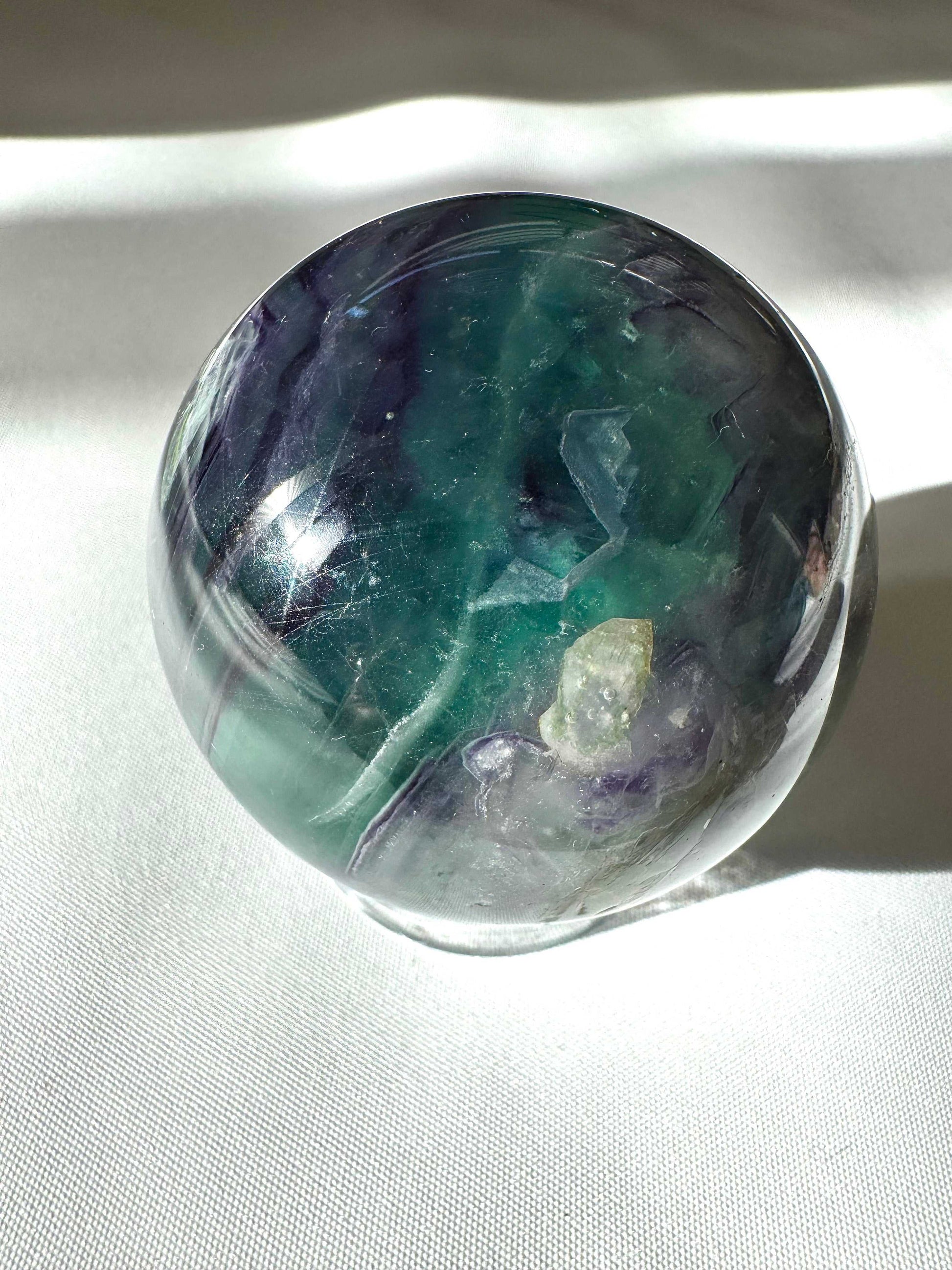 Rainbow Fluorite Sphere | Bespoke Crystals
