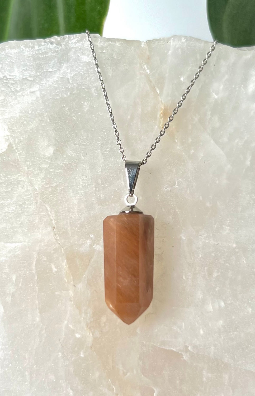 Red Amphibole Quartz Pendant