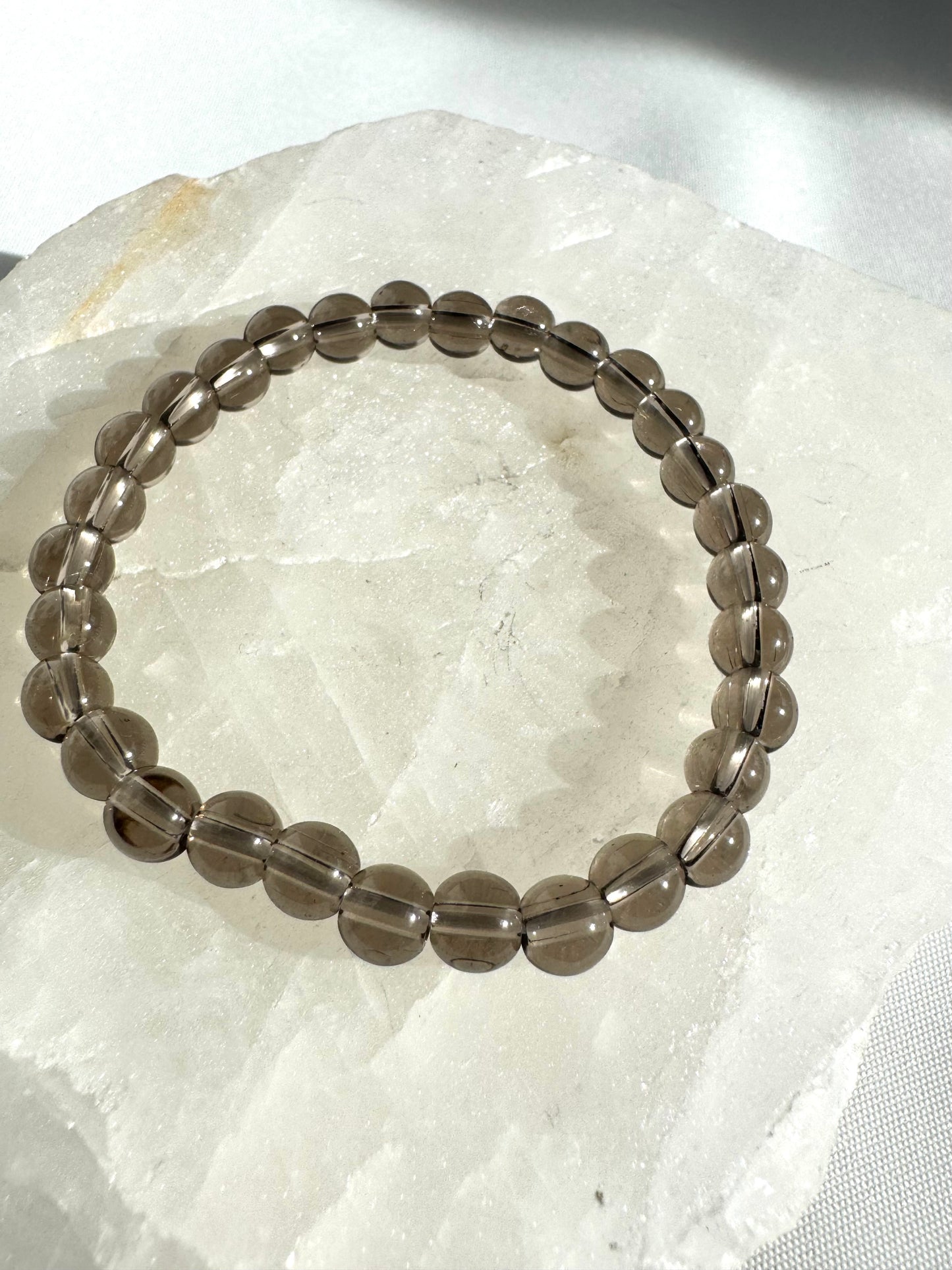 Smoky Quartz Bracelet 6mm
