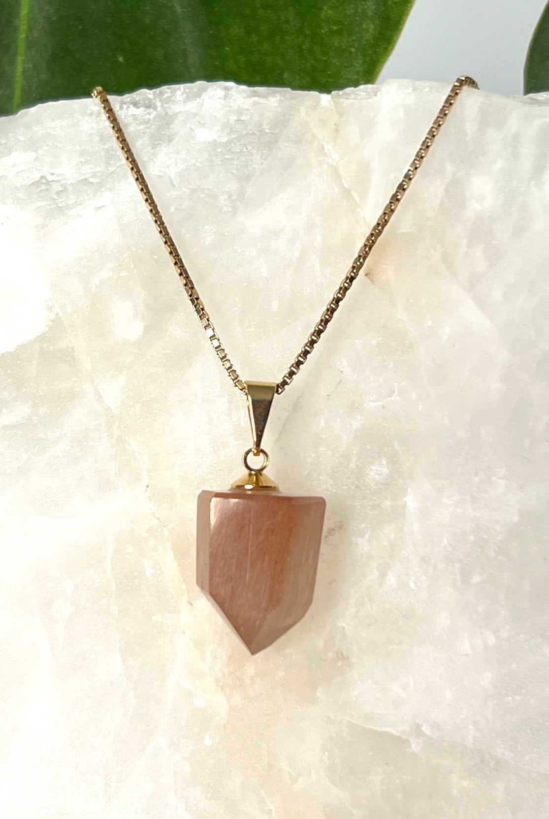 Red Amphibole Quartz Pendant