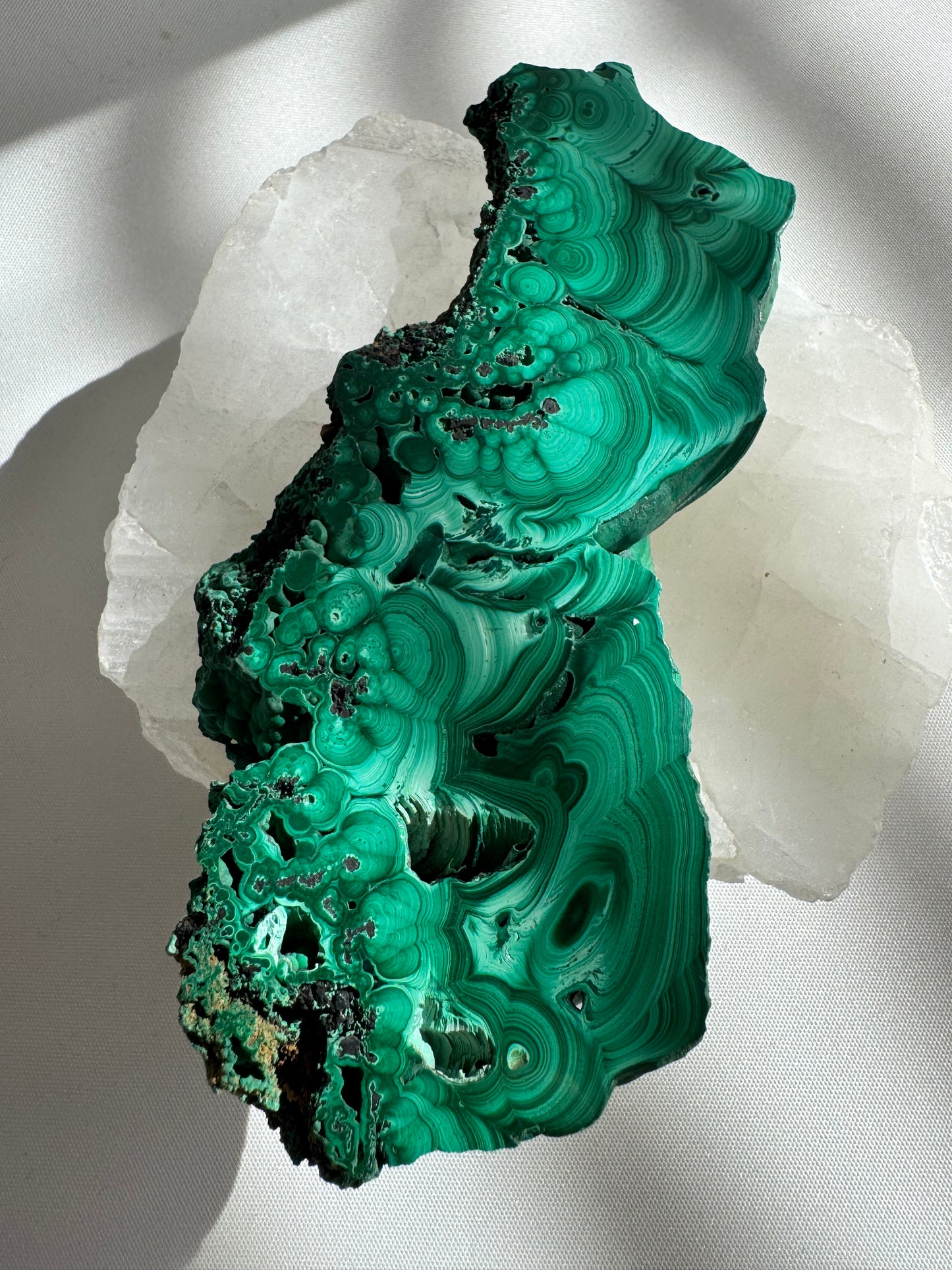 Malachite Crystal Slab | Bespoke Crystals