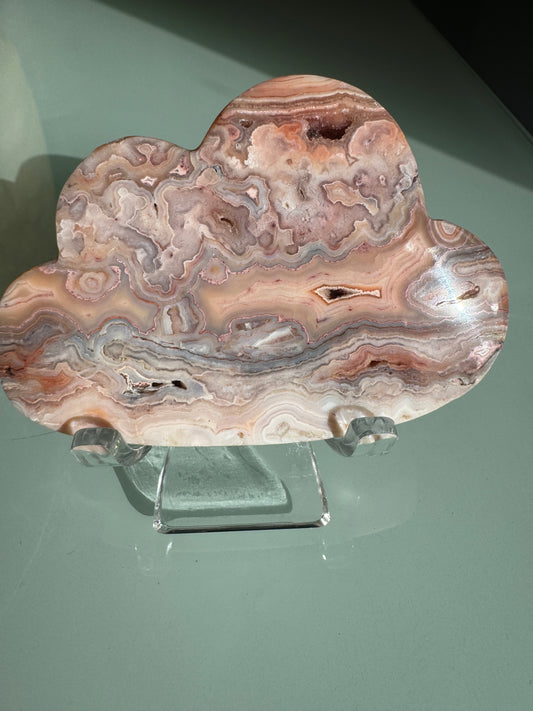 Pink Lace Agate Cloud #4