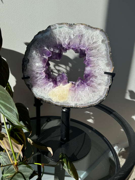 Amethyst Window on Rotating Stand