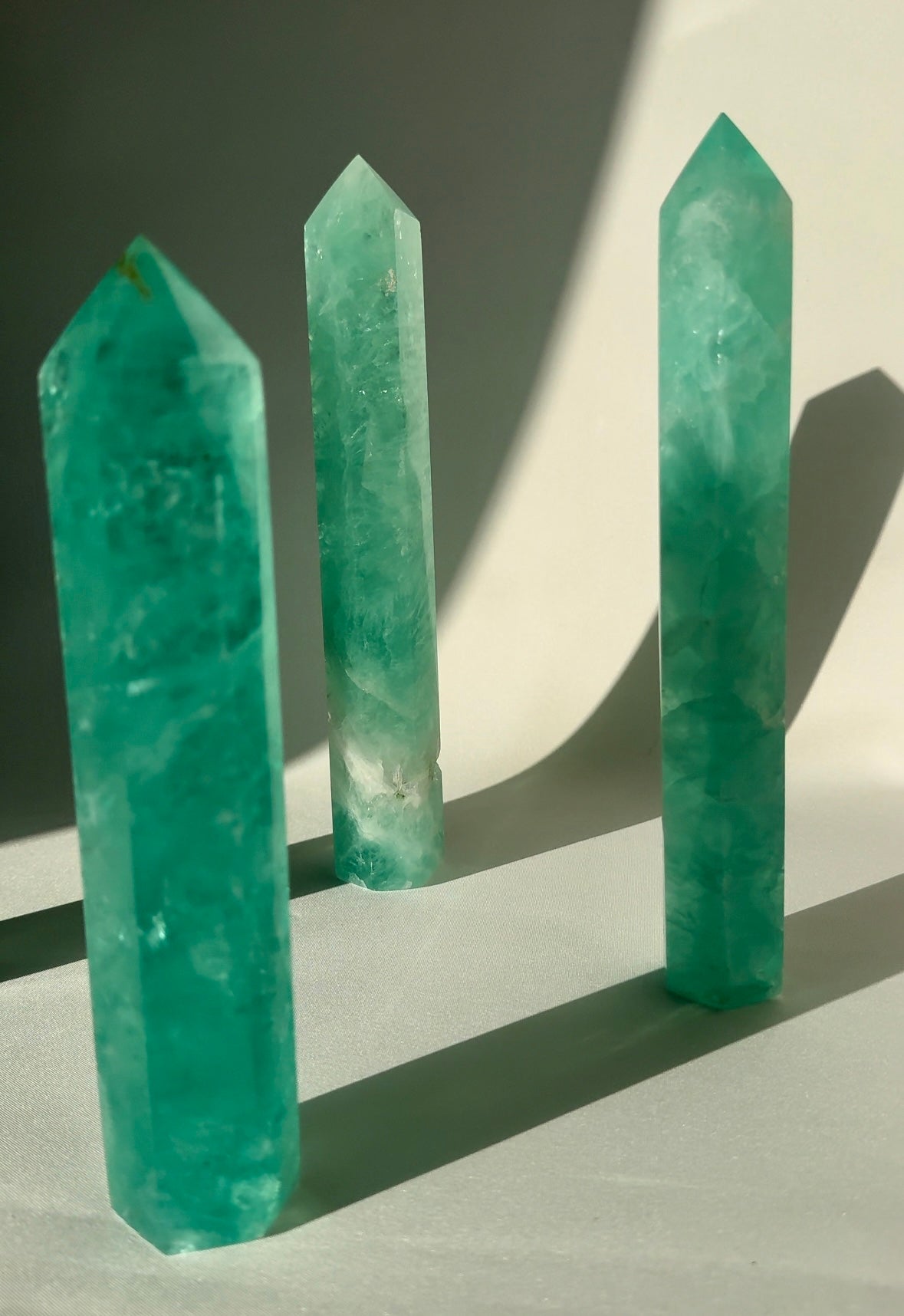 Emerald Green Fluorite Towers