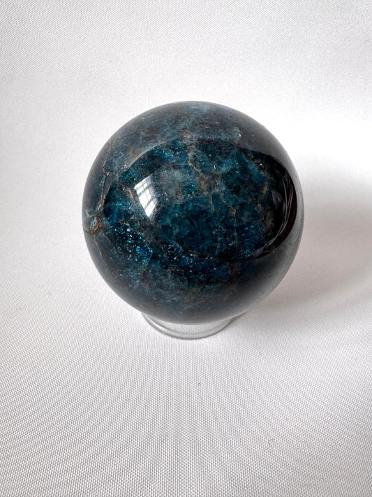 Blue Apatite Sphere