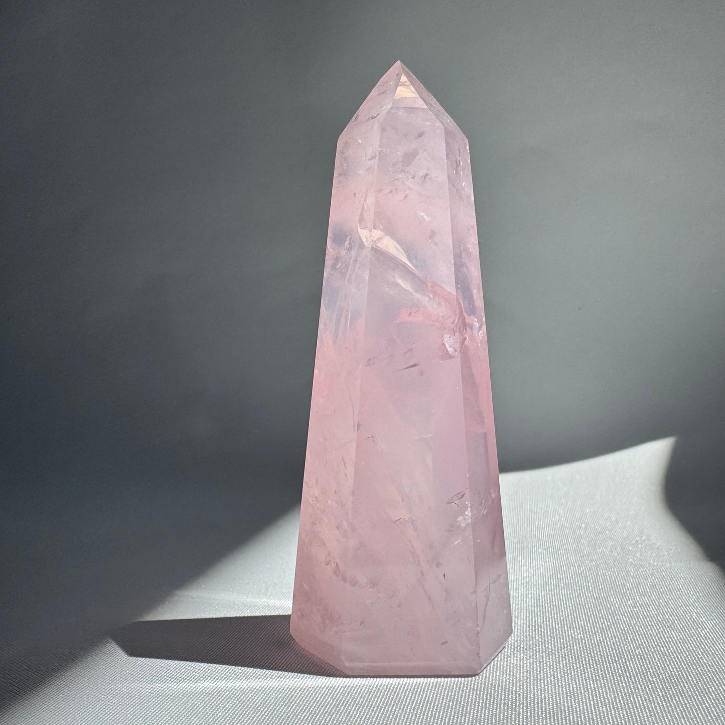 Gemmy Rose Quartz Points